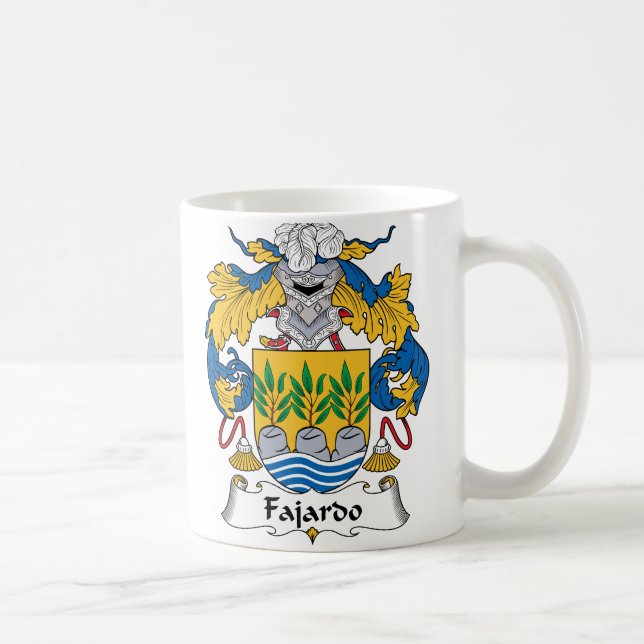 Fajardo Familienwappen Kaffeetasse (Rechts)