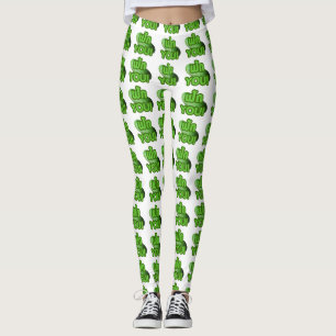 FAK DICH! ... Grüner Squash (Winter Melon) Leggings