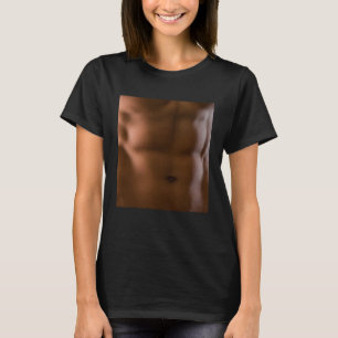 Fake 6er Packung abs Muskel T-Shirt