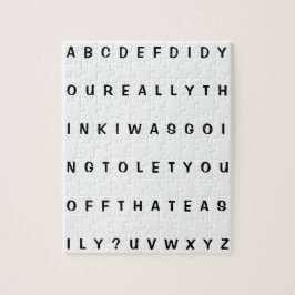 Fake Alphabet Frustrierender Witz