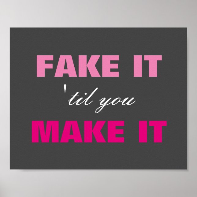 Fake bis du es Poster machst (Vorne)