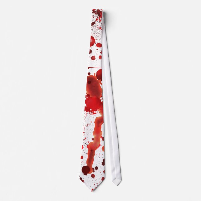 Fake Blut-Spritzer Krawatte (Vorderseite)