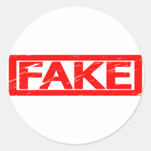 Fake Briefmarke Runder Aufkleber