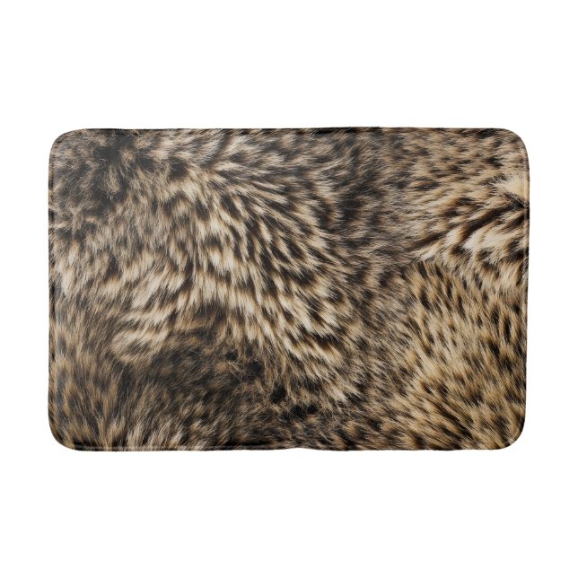 Fake Brown Fur Badematte (Vorderseite)