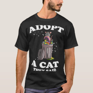 Fake Cat Opossum für Possum und Raccoon T-Shirt