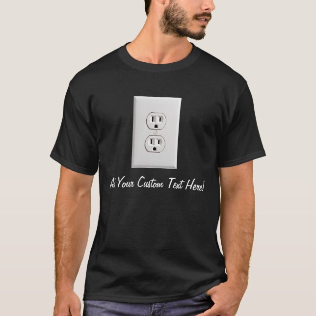 Fake-elektrischer Ausgang T-Shirt (Vorderseite)