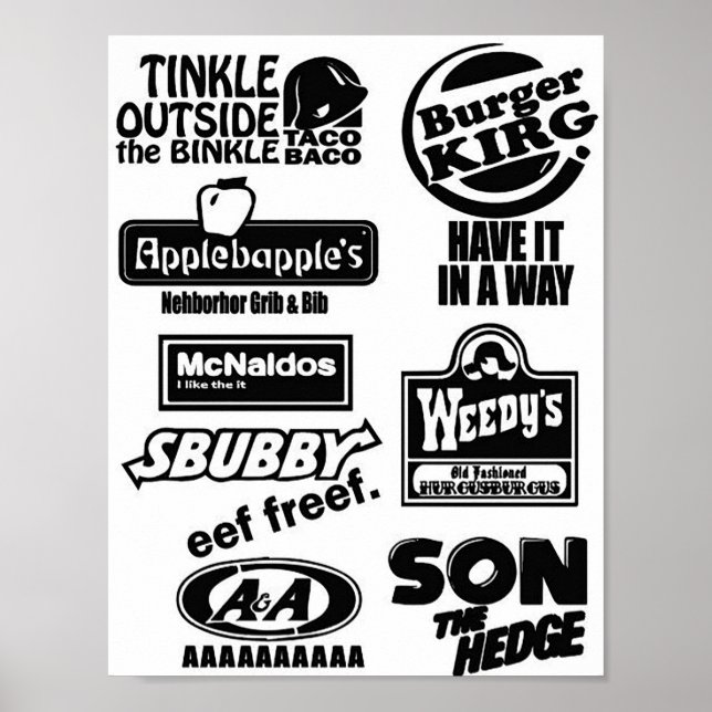 Fake Fast Food Poster (Vorne)