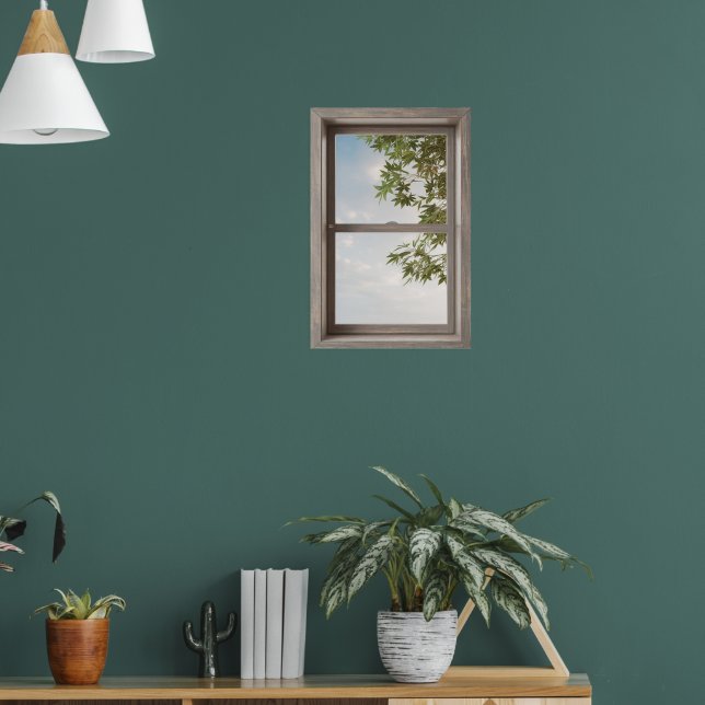 Fake-Fenster mit Landschaft Poster (Wohnzimmer 1)