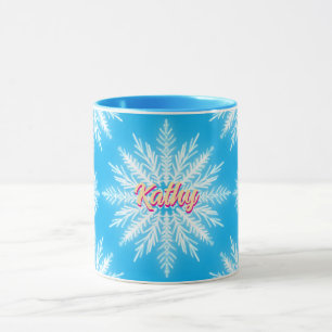 Fake für Winter Blue Snow Tasse
