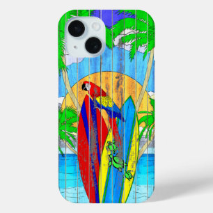 Fake Holz Grain Coastal Surf Art Case-Mate iPhone Hülle