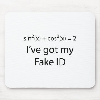 Fake Identifikation Mousepad
