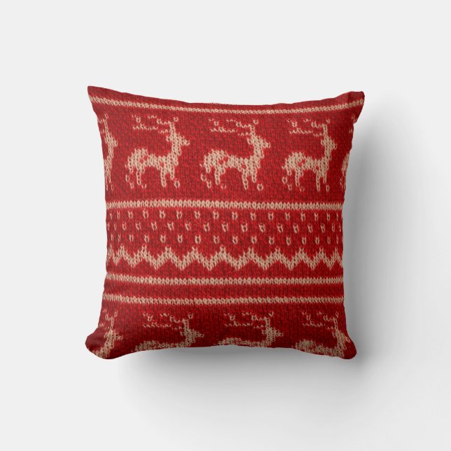 Fake Knitwear Christmas Kissen (Vorderseite)