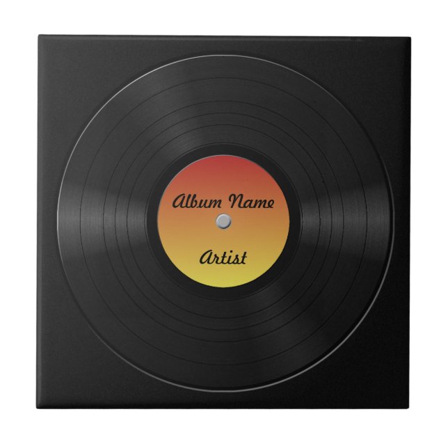 Fake-kundenspezifische Vinylaufzeichnung Fliese (Vorderseite)