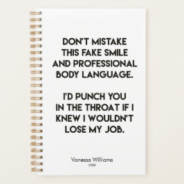 Fake lächeln - Funny, Sarcastic Quote Plane Planer