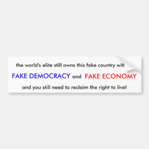 Fake-Land Autoaufkleber