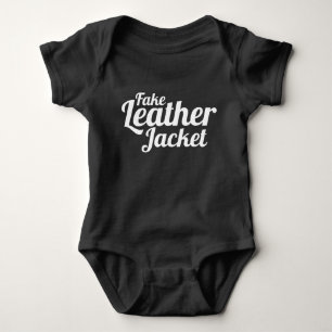 Fake-lederne Jacke - Baby-Kleidung Baby Strampler