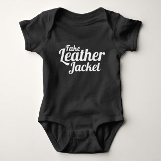 Fake-lederne Jacke - Baby-Kleidung Baby Strampler