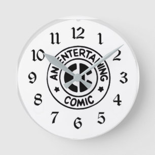 Fake-Logo Runde Wanduhr