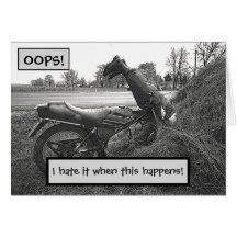 (FAKE)MOTORBIKE CRASH IN HAY BALE /SPASS