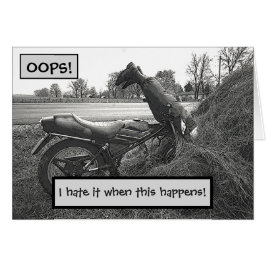 (FAKE)MOTORBIKE CRASH IN HAY BALE /SPASS