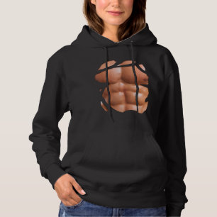 Fake Muskel unter Kleidung Shirt Brustkorb Sixpack