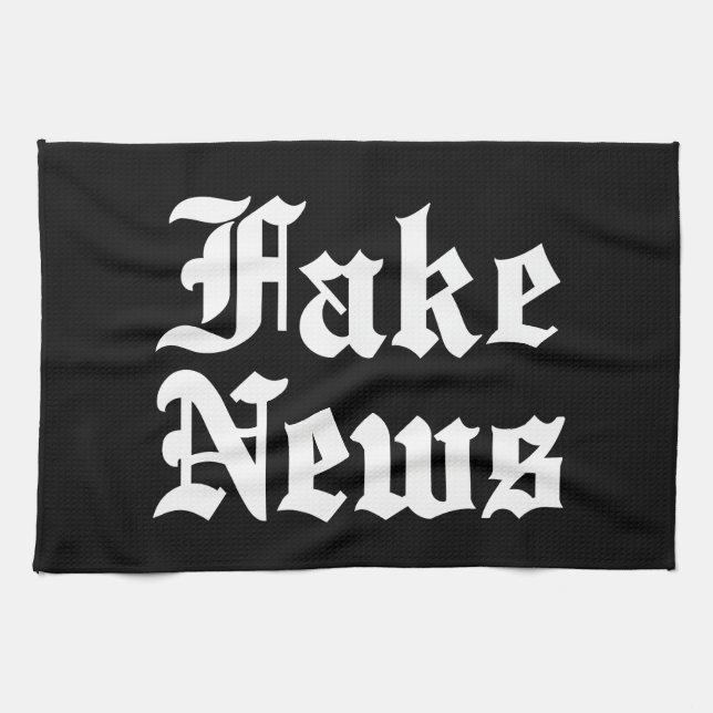 Fake-Nachrichten Geschirrtuch (Horizontal)
