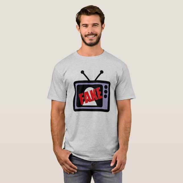 Fake-Nachrichten - Mainstream-Medien T-Shirt (Vorne ganz)