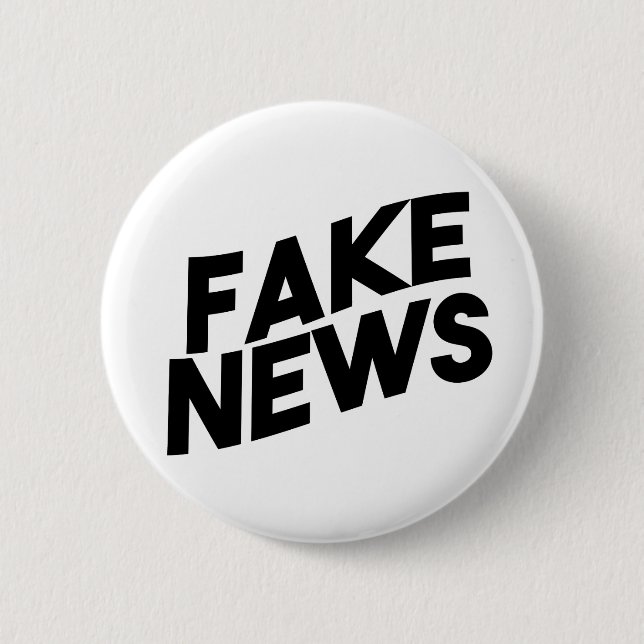 Fake-Nachrichten-moderne Posten-Wahrheit Button (Vorderseite)