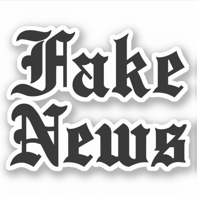 Fake News Aufkleber (Vorderseite)
