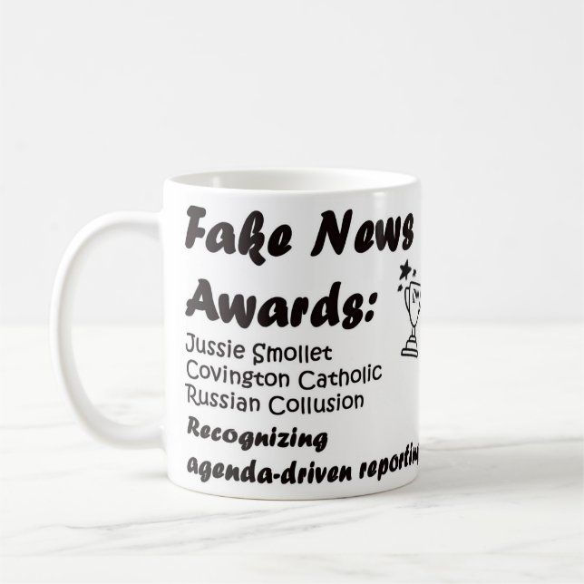 Fake News Awards Kaffeetasse (Links)