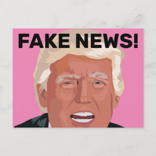 FAKE NEWS! DONALD TRUMP POSTCARDS POSTKARTE