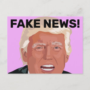FAKE NEWS! DONALD TRUMP POSTCARDS POSTKARTE