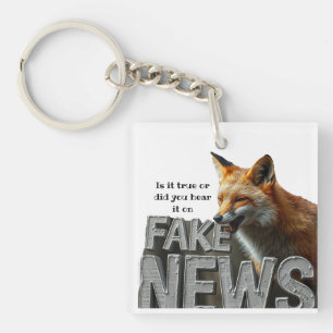 Fake News Fox Kamala Custom Funny Spaß Media Schlüsselanhänger