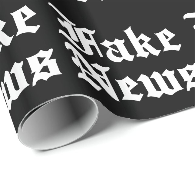 Fake News Geschenkpapier (Rolleneckpunkt)