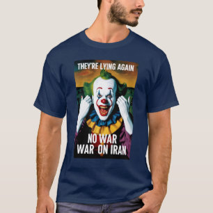 Fake News Kein Krieg Iran Clown Vintage T-Shirt