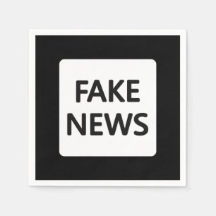 FAKE NEWS PAPIER NAPKIN SERVIETTE