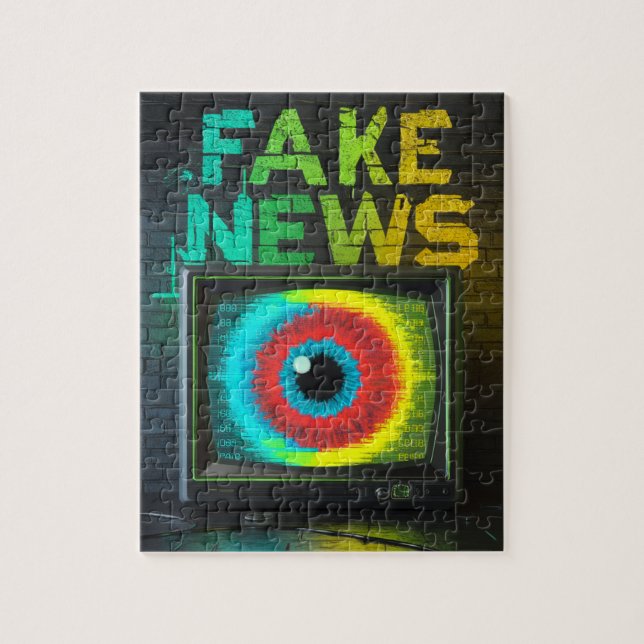 Fake News Retro TV Eyeball Glitch (Vertikal)