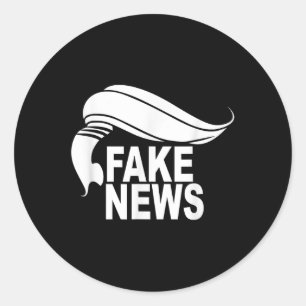 Fake News T-Shirt - Amerika sprechen - Mitteilung Runder Aufkleber