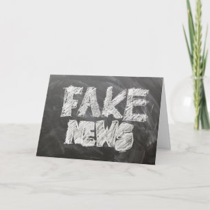 Fake News zum Geburtstag Karte