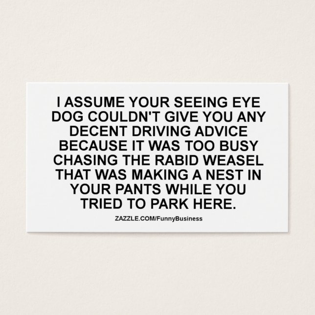 Fake Parking Ticket Sonnige Verletzung (Vorderseite)