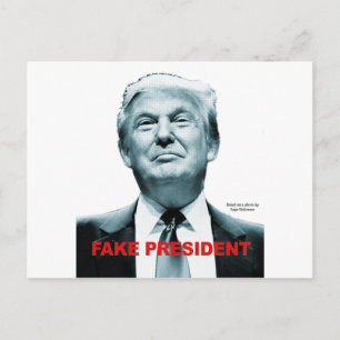 Fake Präsident (Trump) Postkarte