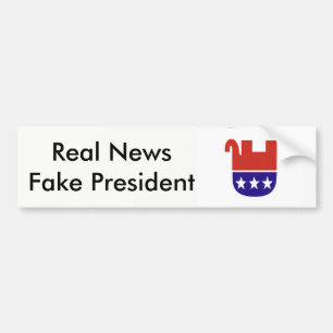Fake-Präsident (Trumpf) Autoaufkleber