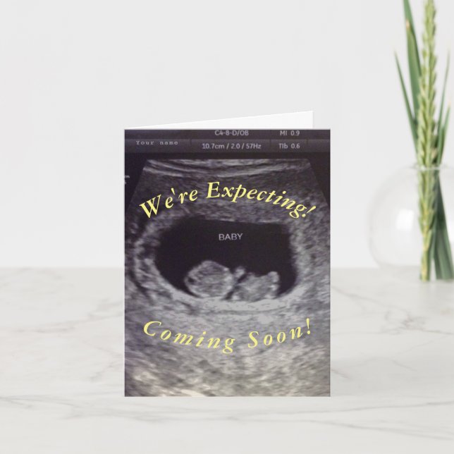 Fake Schwangerschaft Einladung (Vorderseite)