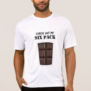 Fake sechs Satz-ABS (Schokolade) T-Shirt