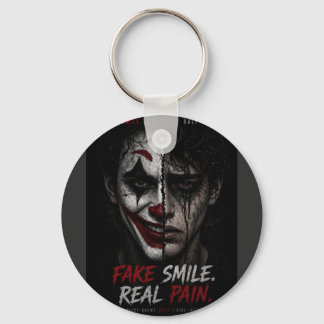 “Fake Smile, Real Pain: The Truth Behind Man Schlüsselanhänger