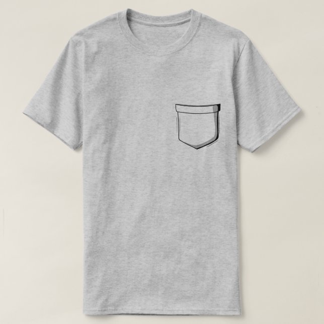 Fake-Tasche-T - Shirt (Design vorne)