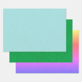 Fake Textur Geschenkpapier Set