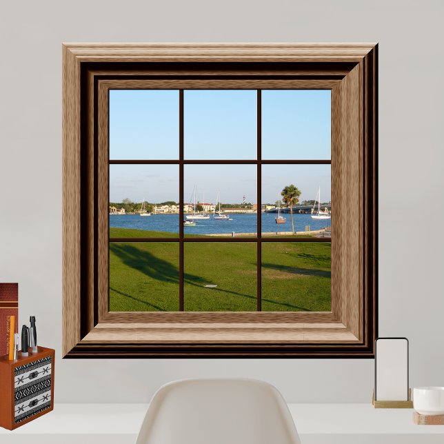 Fake Window Poster Sailboats St. Augustine Florida (Von Creator hochgeladen)