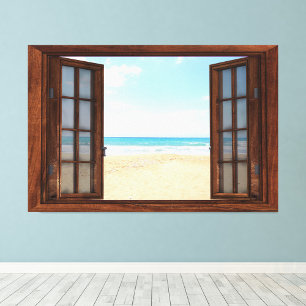 Fake Window Zuhause Office Wanddekor Fotodruck