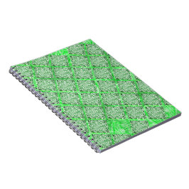 Fakes folhagens Verdes, Fake azulejo, quadradas. Notizblock